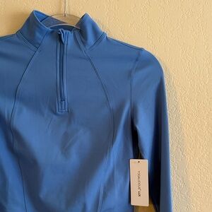 Yogalicious Blue Quarter-Zip Pullover